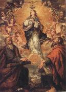 Juan de Valdes Leal, Virgin of the Immaculate Conception with Sts.Andrew and Fohn the Baptist